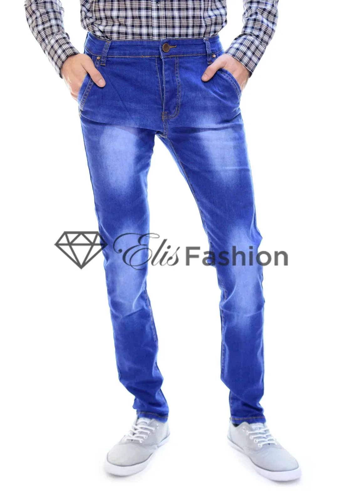 Blugi de Barbati Simple Blue