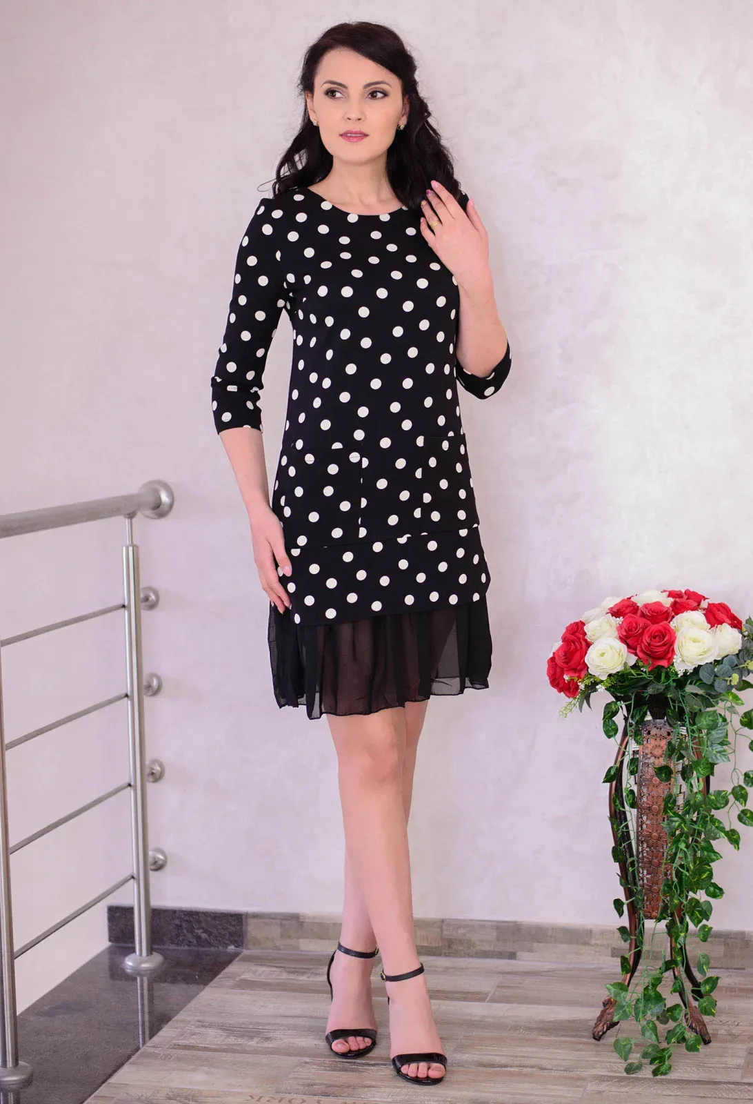 Rochie Bubble Strap Black