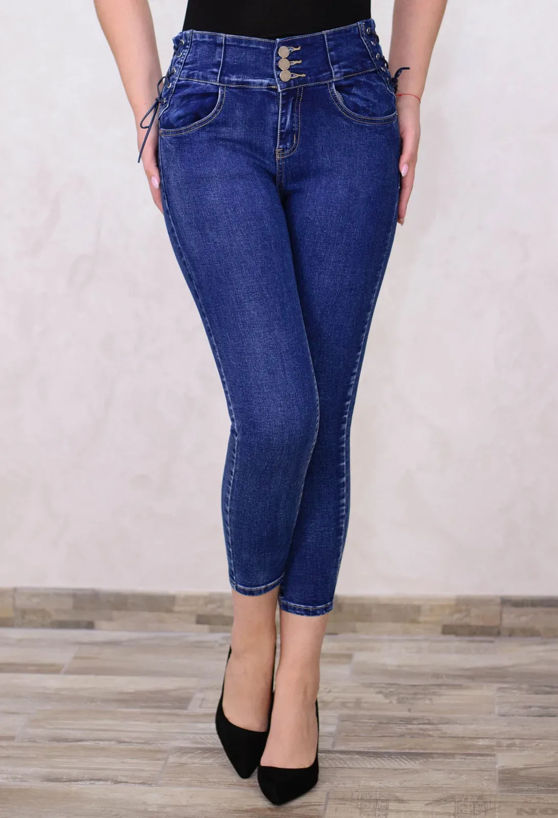 Blugi Lateral Lace DarkBlue