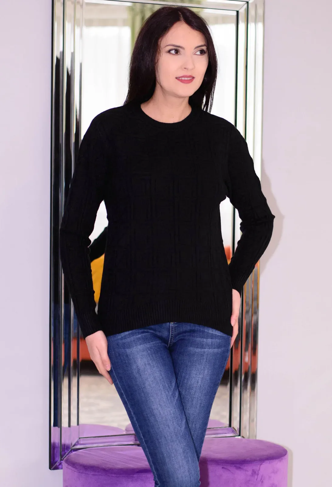 Pulover Wonderful Design Black