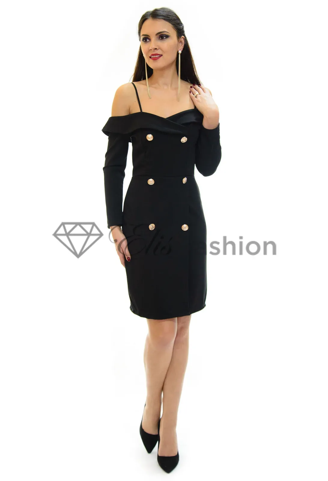 Rochie Smooth Navy Black
