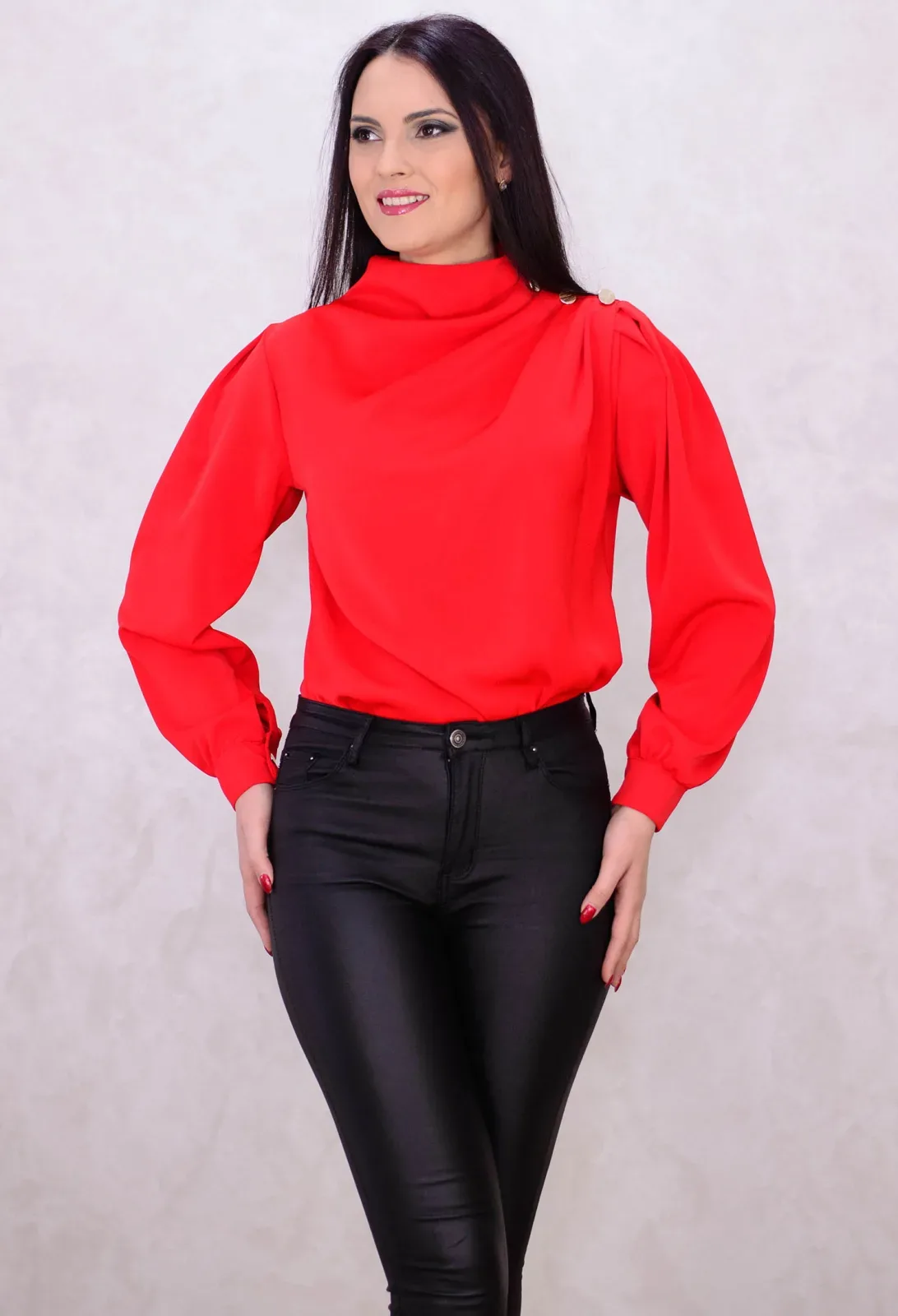 Bluza Golden Buttons Red