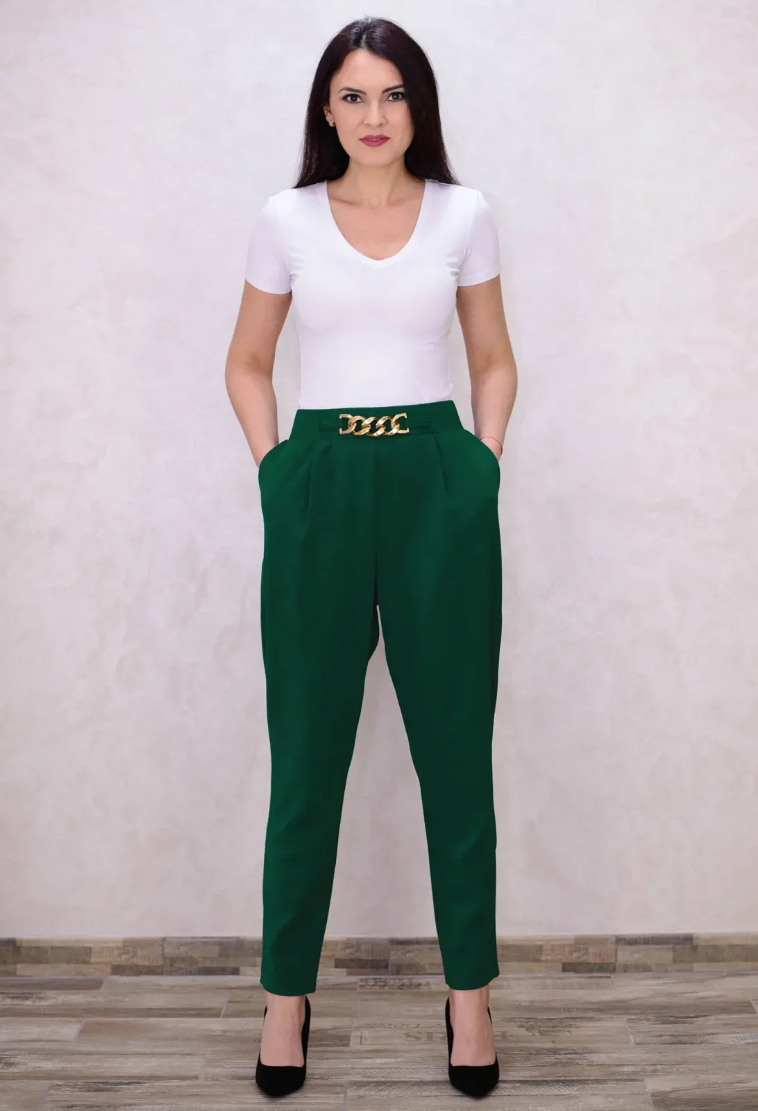 Pantaloni Golden Touch Green