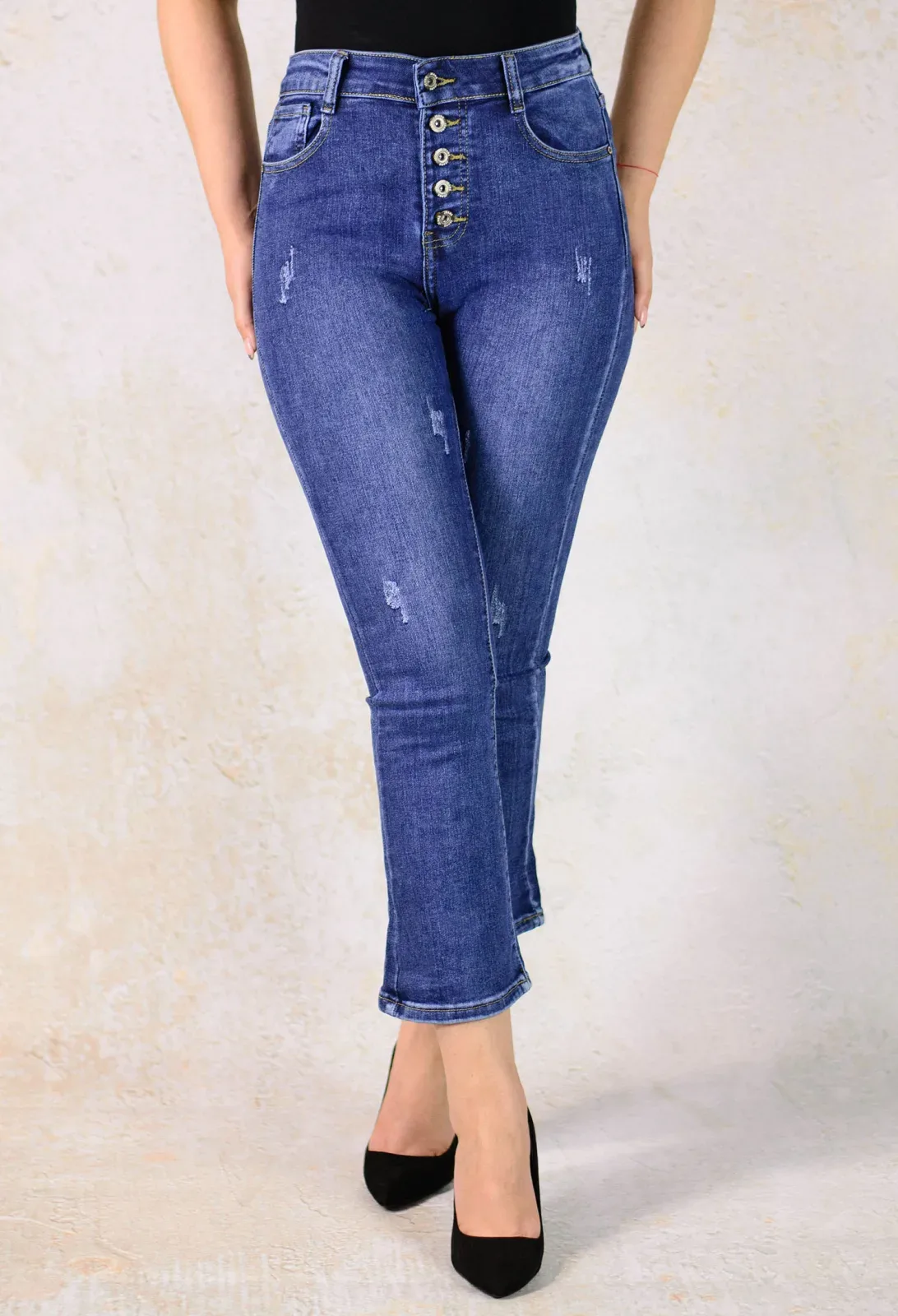 Blugi Middle Buttons DarkBlue