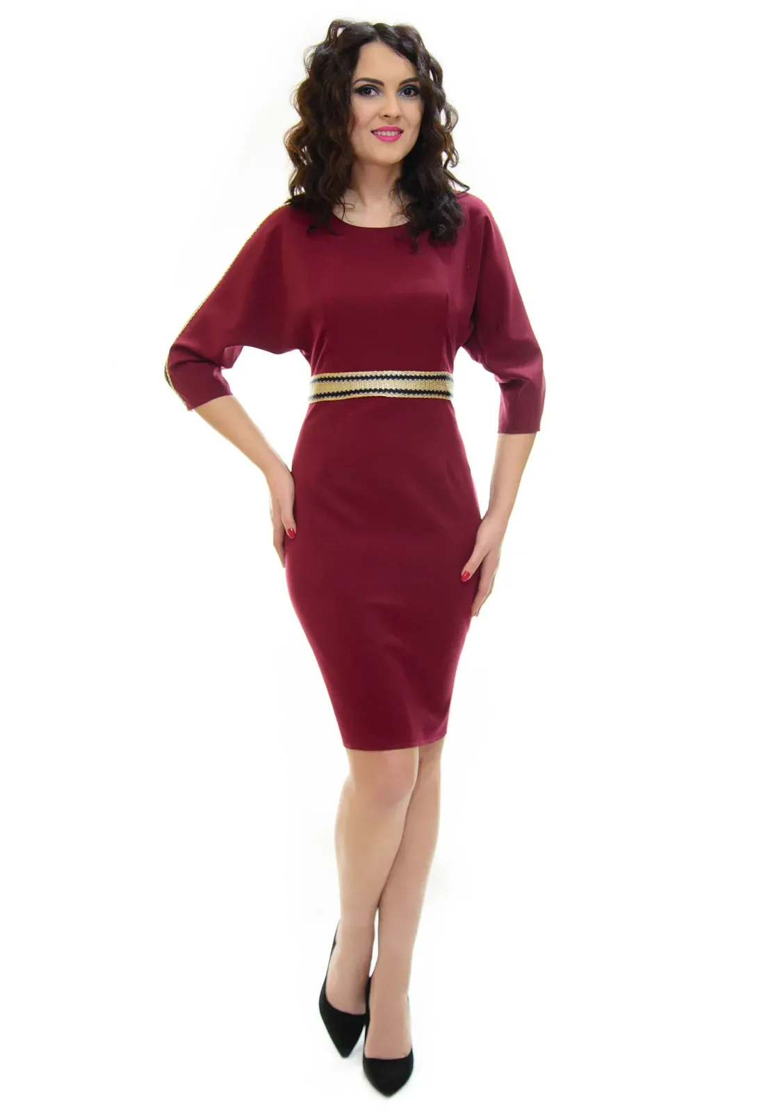 Rochie Perla Donna Made Burgundy
