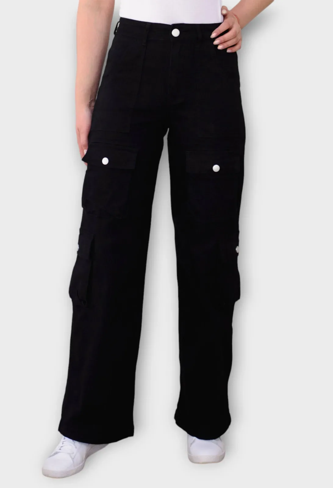 Blugi Cargo Style Black
