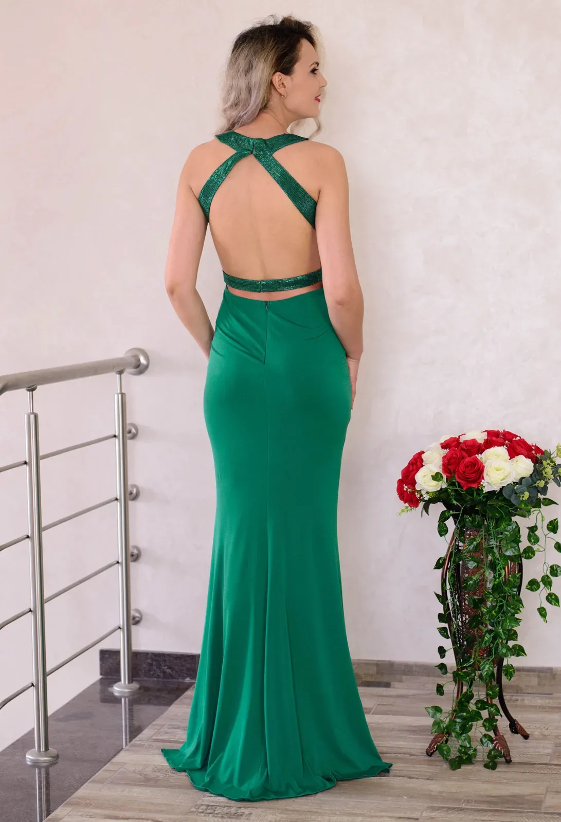 Rochie Shiny Move Green