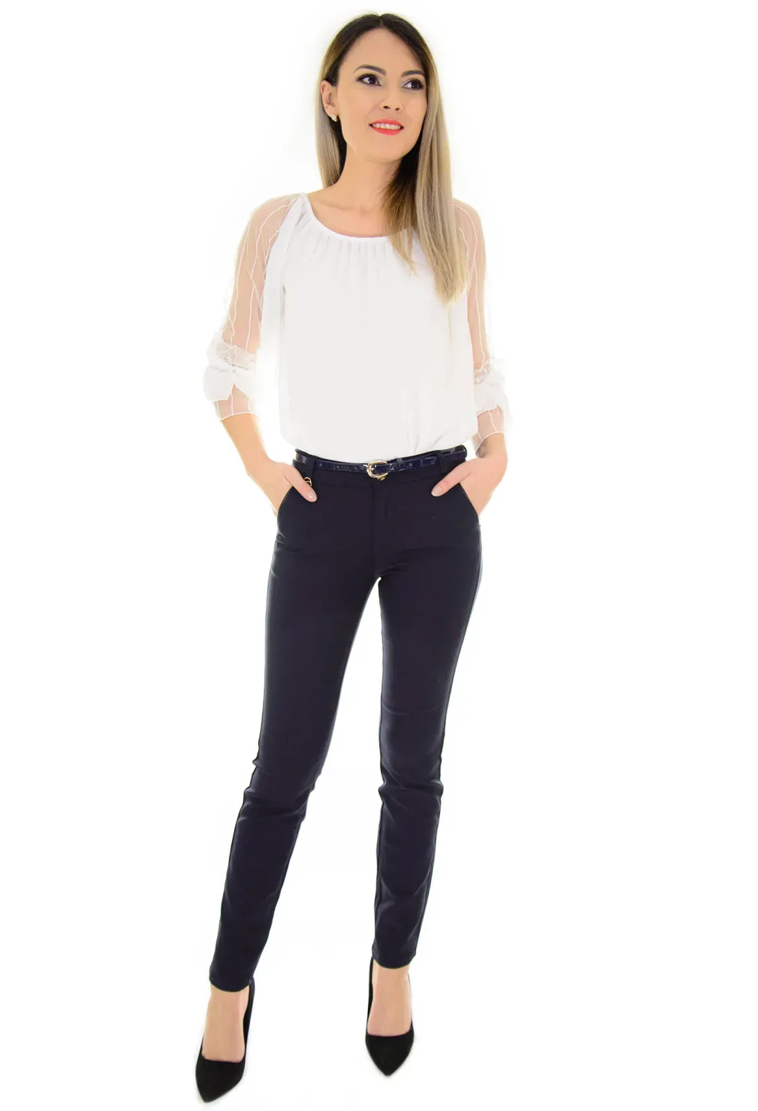 Pantaloni Elegant Feel DarkBlue